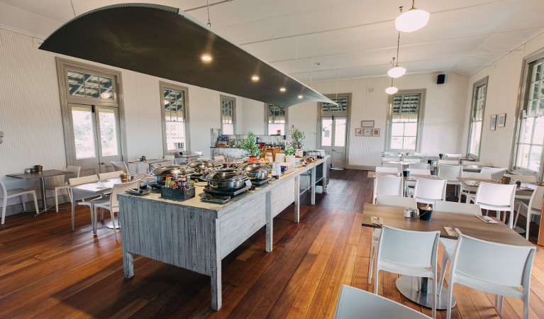 Interior of restaurant at Q Station. Photo: Q Station