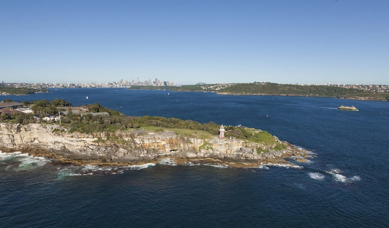 South Head with the Sydney skyline in the background. Photo: David Finnegan/DPIE
