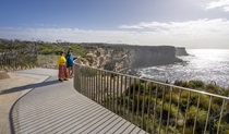 Yiningma lookout view of Bluefish Point, North Head, Sydney Harbour National Park. Photo: John Spencer &copy; DPE