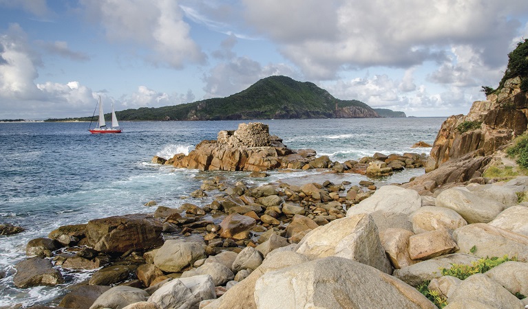 Rocks of Fort Tomaree, Tomaree National Park. Photo: John Spencer/OEH