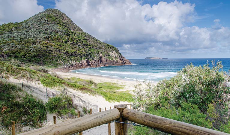 Zenith Beach, below Tomaree Head, Tomaree National Park. Photo: John Spencer &copy; OEH