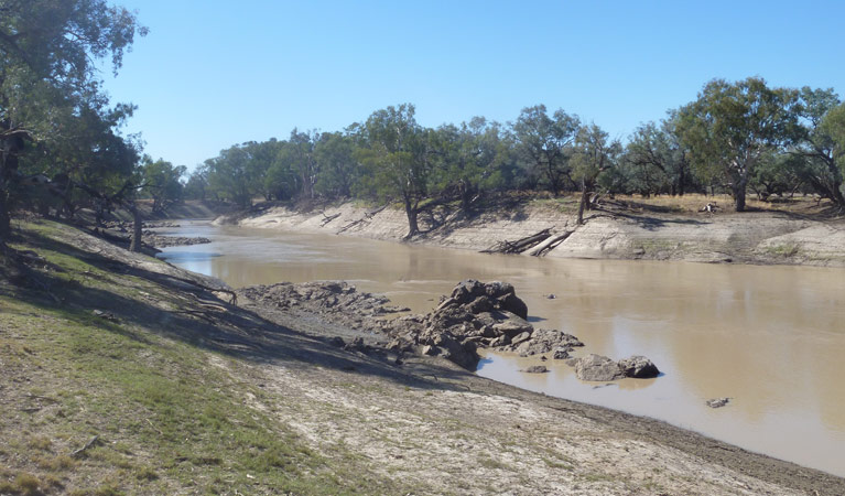 Many big Rocks Picnic Area, Toorale National Park's Darling River Drive. Photo: Chris Ghirardillo.