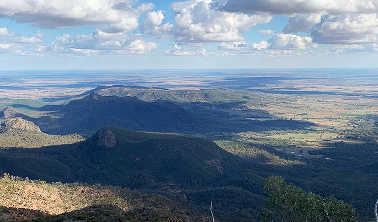 View of Iron Knob, Mount Naman and the western plains stretching into the distance.  Photo: Eveline Chan &copy; Eveline Chan