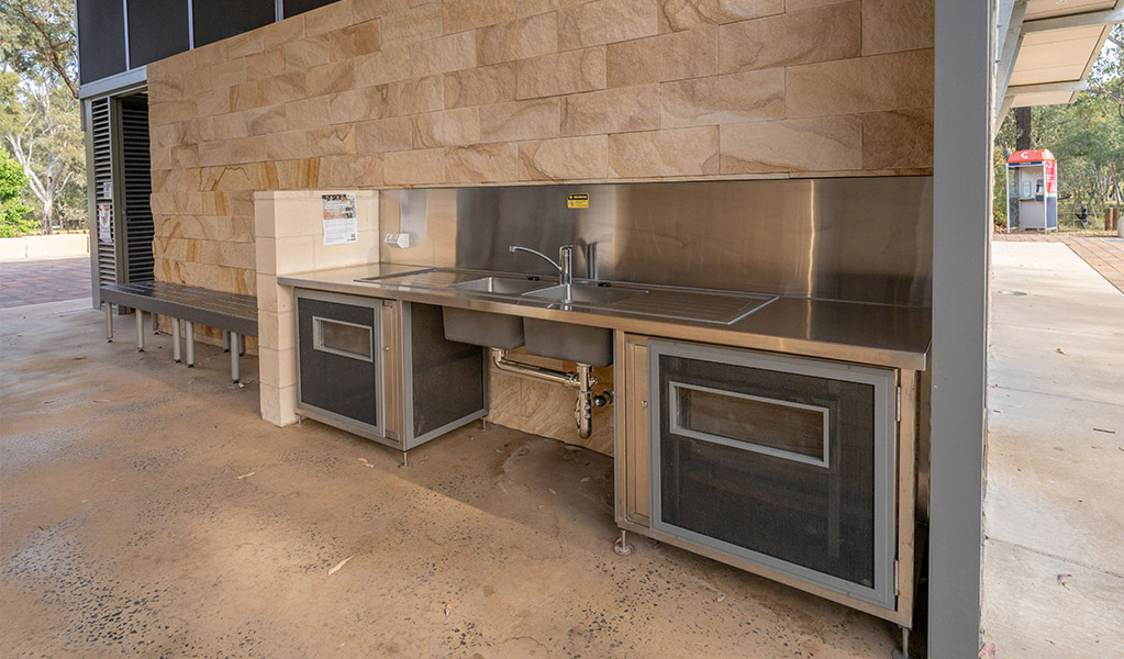 Facilities at Camp Blackman. Credit: John Spencer &copy; DCCEEW