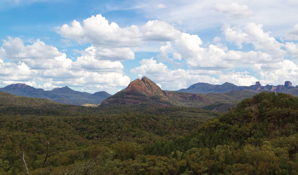 View from Tara Cave walking track, Warrumbungle National Park. Photo: Robert Cleary. &copy; DPE