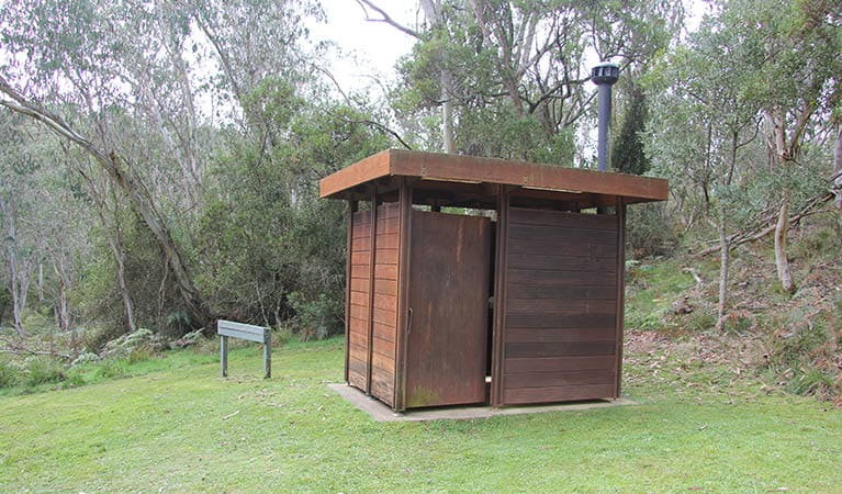 The toilet facilities at Mooraback campground in Werrikimbe National Park. Photo: Natasha Webb/OEH