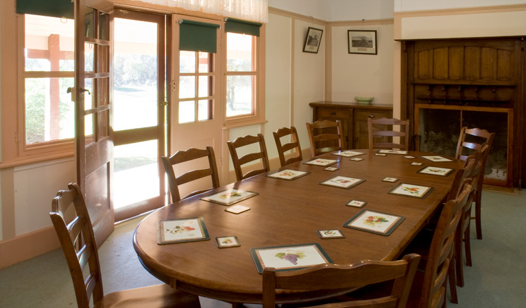 Willandra Homestead dining room, Willandra National Park. photo: Boris Hlavica/NSW Government