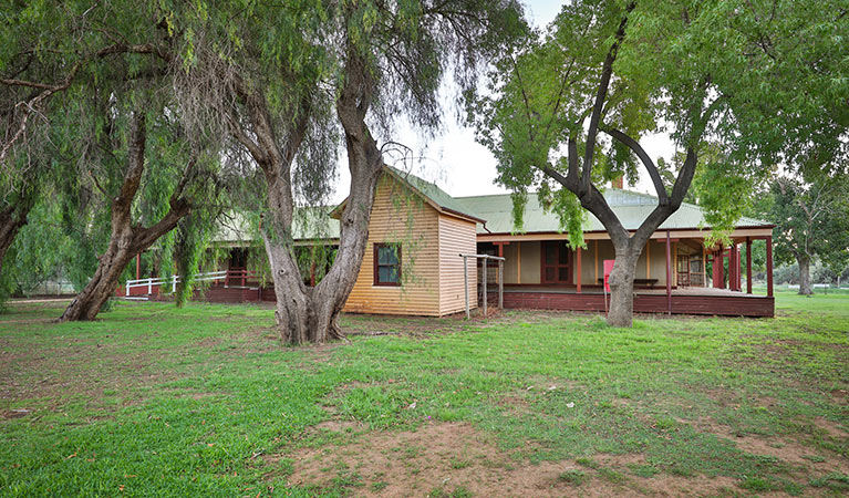 The lawns of Willandra Homestead, Willandra National Park. Photo: Vision House Photography/DPIE