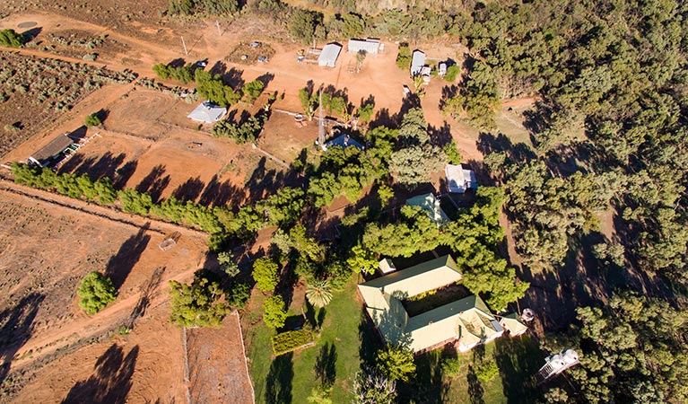 Aerial view of Willandra Homestead, Willandra National Park. Photo: Vision House Photography/DPIE