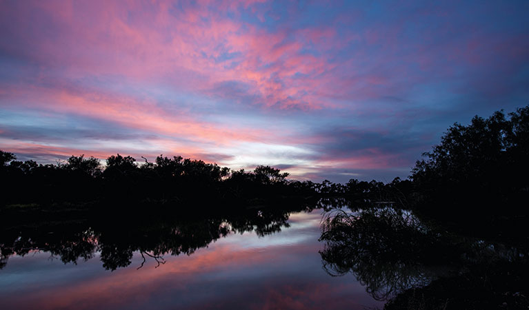 Sunset over Willandra National Park. Photo: John Spencer/OEH