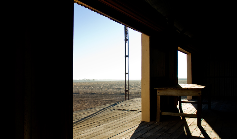 Willandra shearing precinct, Willandra National Park. Photo: Boris Hlavica &copy; OEH