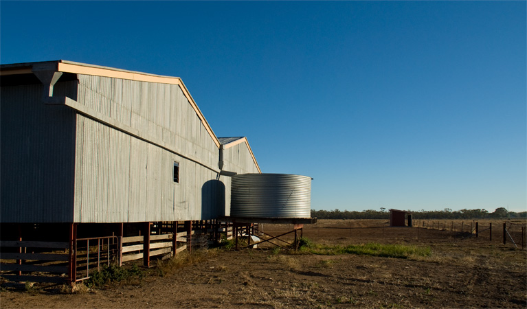 Willandra shearing precinct, Willandra National Park. Photo: Boris Hlavica &copy; OEH