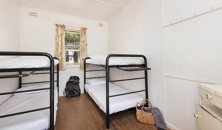 Bunk beds at Willandra Men's Quarters, Willandra National Park. Photo: Vision House Photography/DPIE