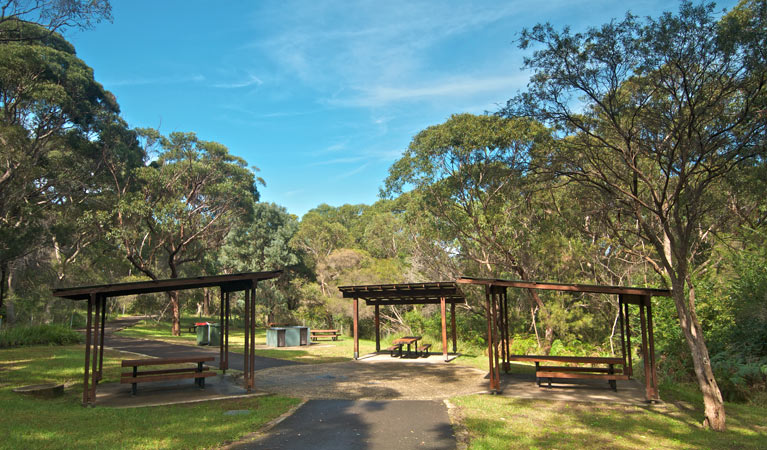 Girawheen picnic area shelters, Wolli Creek Regional Park. Photo: John Spencer