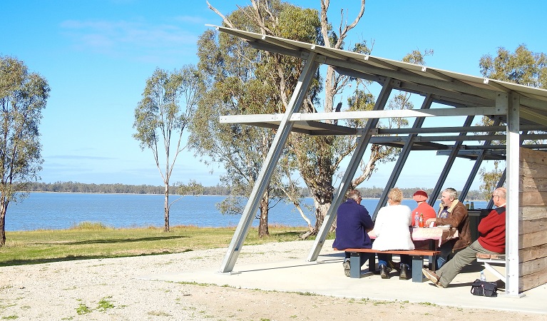 Regatta Beach picnic area, Yanga National Park. Photo: Courtesy of Outback Geo Adventures