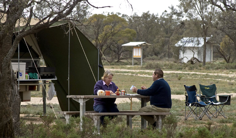 People at Willows campground and picnic area. Photo: Boris Hlavica/NSW Government