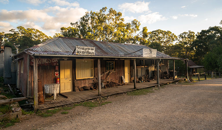 External view of The Bank Room in Yerranderie Private Town, Yerranderie Regional Park. Photo: John Spencer/OEH