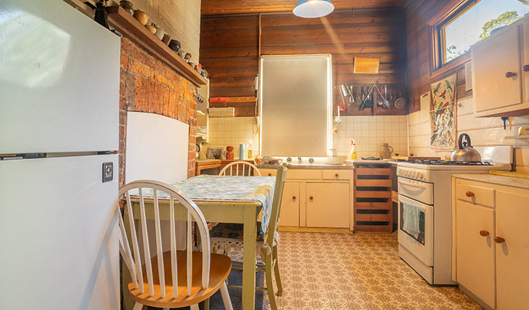 Upstairs kitchen at Post Office Lodge in Yerranderie Private Town, Yerranderie Regional Park. Photo: John Spencer/OEH