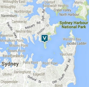 Map of Athol Hall, Sydney Harbour National Park. Image: OEH