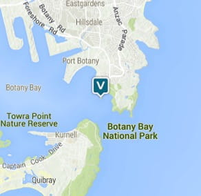 Map of Bare Island Fort, Kamay Botany Bay National Park. Image: OEH