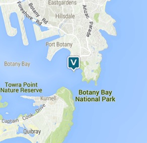 Map of Bare Island Fort, Kamay Botany Bay National Park. Image: OEH