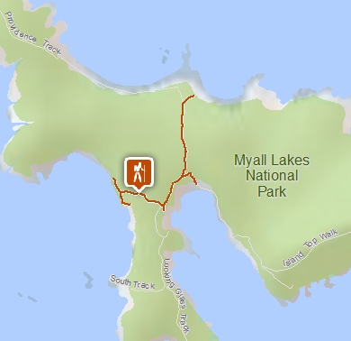 Map of Broughton Island walking tracks