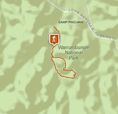 Map of Goulds Circuit walking track