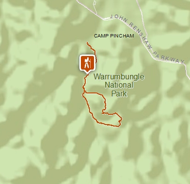 Map of Goulds Circuit walking track