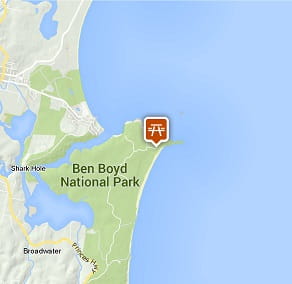Map of Haycock Point picnic area, Ben Boyd National Park. 