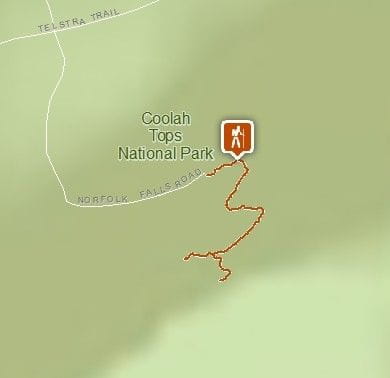 Map of Norfolk Falls walk
