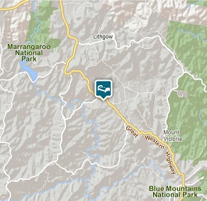 Map of St Bernard's Presbytery, Hartley Historic Site.