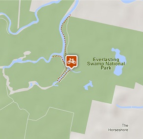 Woody Creek cycling trail static map