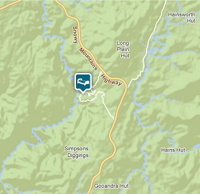 Map of Yarrangobilly Caves House 1901 section, Kosciuszko National Park. Image: OEH