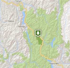 Map of Yarrangobilly area in Kosciuszko National Park. Image: OEH