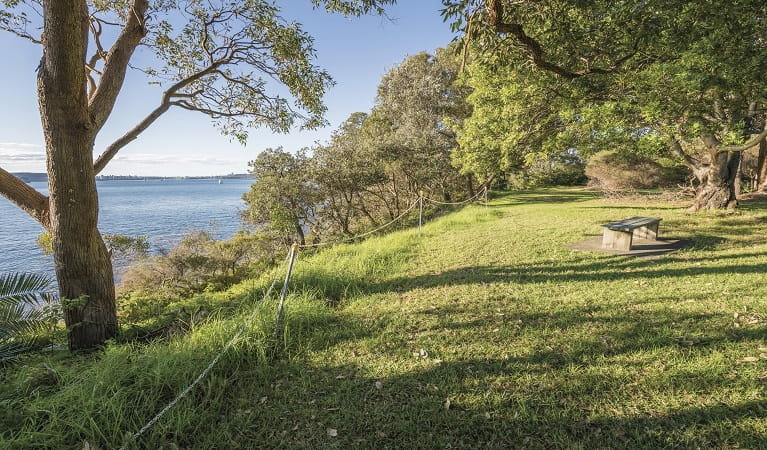 Outlook over the bay from Bottle and Glass Point, Sydney Harbour National Park. Photo: John Spencer &copy; OEH
