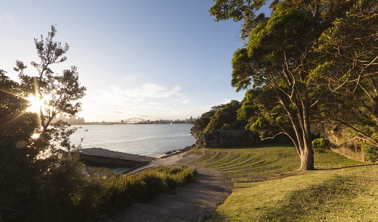 Bradleys Head at sunset, Sydney Harbour National Park. Photo: David Finnegan &copy; OEH