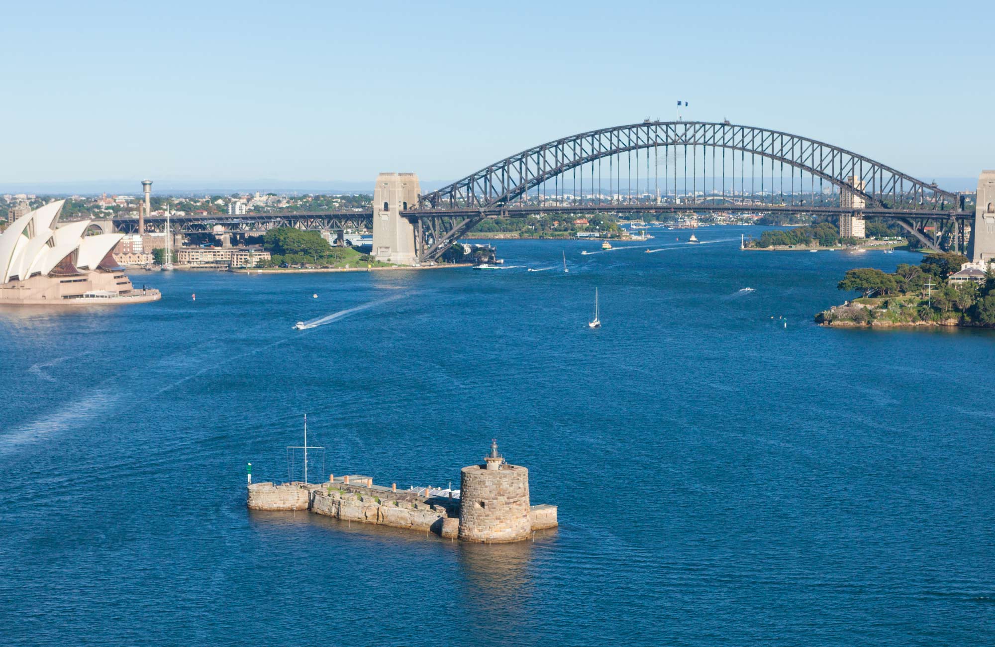 Aerial view of Sydney Harbour National Park. Photo: David Finnegan