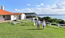 Cape Byron Lighthouse lawn, Cape Byron State Conservation Area. Photo: Fiora Sacco &copy; DPE