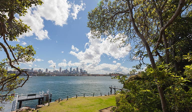 Looking across the harbour from Clark Island, Sydney Harbour National Park. Photo: David Finnegan &copy; OEH
