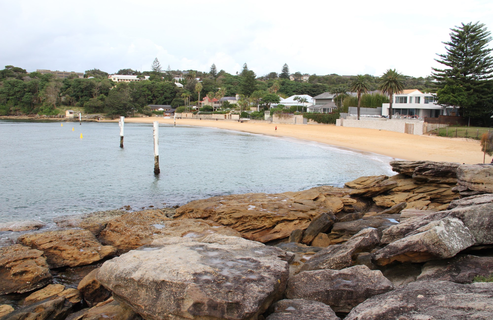 View of the beach from Green Point Reserve in Sydney Harbour National Park. Photo: John Yurasek &copy; DPIE