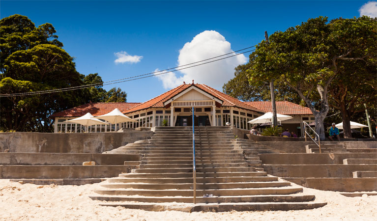 The stairs leading up to The Nielsen in Nielsen Park, Sydney Harbour National Park. Photo: David Finnegan &copy; OEH