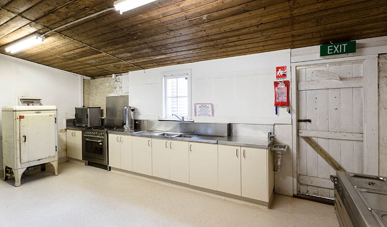 The kitchen in Royal Hall, Hill End Historic Site. Photo: Jennifer Leahy &copy; DPE