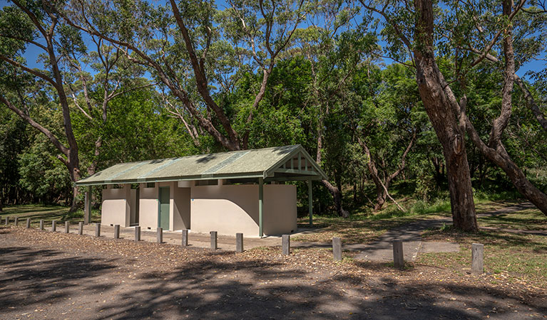 The amenities at the picnic area behind Seven Mile Beach in Seven Mile Beach National Park. Photo: John Spencer &copy; DPIE