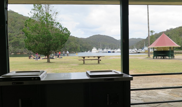 The Pavillion picnic shelter barbecue facilities, Ku-ring-gai Chase National Park. Photo: Elinor Sheargold