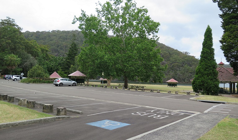 The Pavillion picnic shelter parking, Ku-ring-gai Chase National Park. Photo: Elinor Sheargold