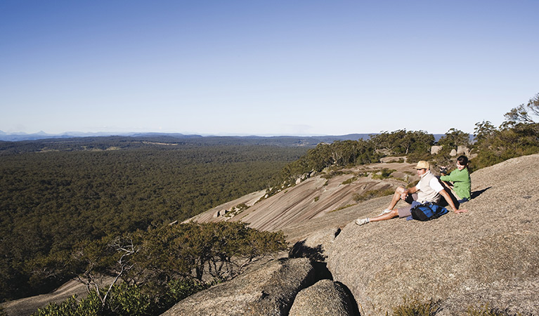 At the summit of Bald Rock National Park. Photo: Paul Foley