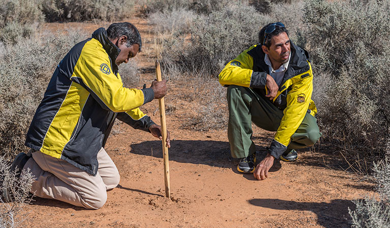 Aborginal Discovery rangers, Mungo National Park. Photo: John Spencer