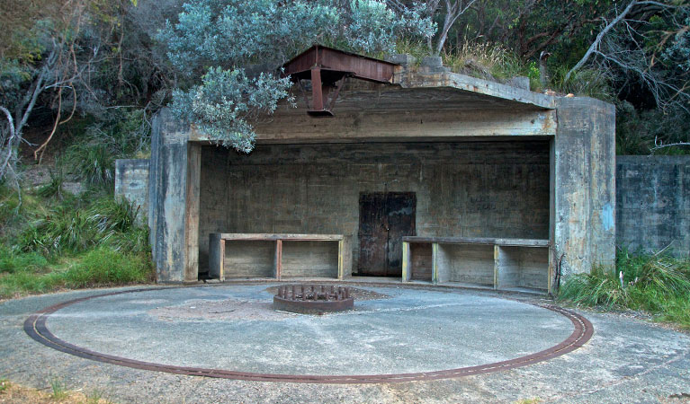 Tomaree Head gun enplacements, Tomaree National Park. Photo: John Spencer