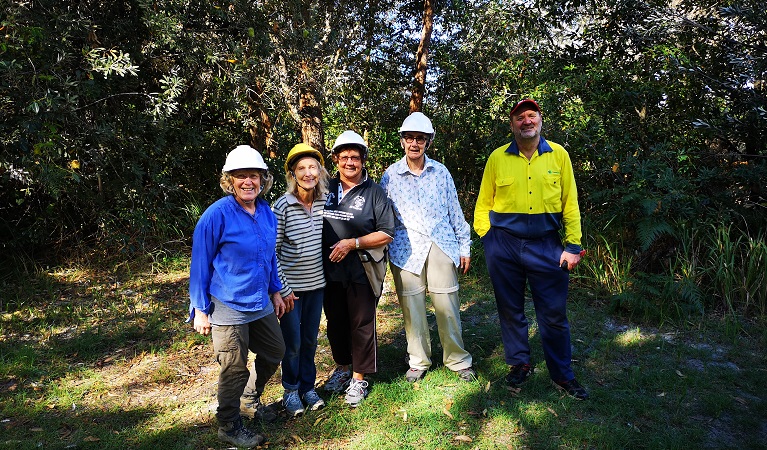 Volunteers from the Wyrrabalong Bushcare (Bateau Bay) group, Wyrrabalong National Park. Photo: Nigel Cooper &copy; Nigel Cooper