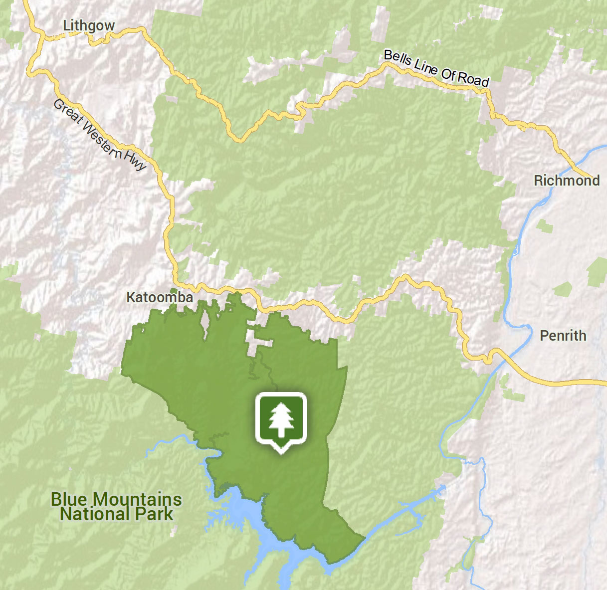 Blue Mountains National Park Map Sunset Guided Tours Of The Blue Mountains | Nsw National Parks